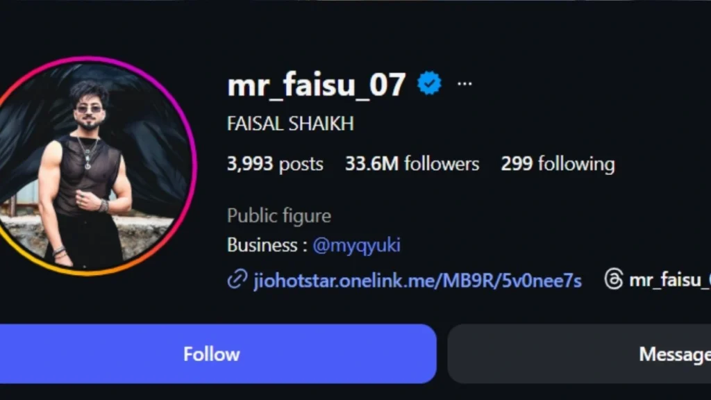 1. Mr. Faisu (Faisal Shaikh) - 33+ Million Followers