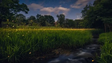 Fireflies Lighting Up Your Yard at Night